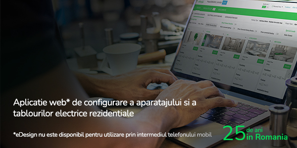 Aplicație web eDesign pentru electricieni, de la Schneider Electric