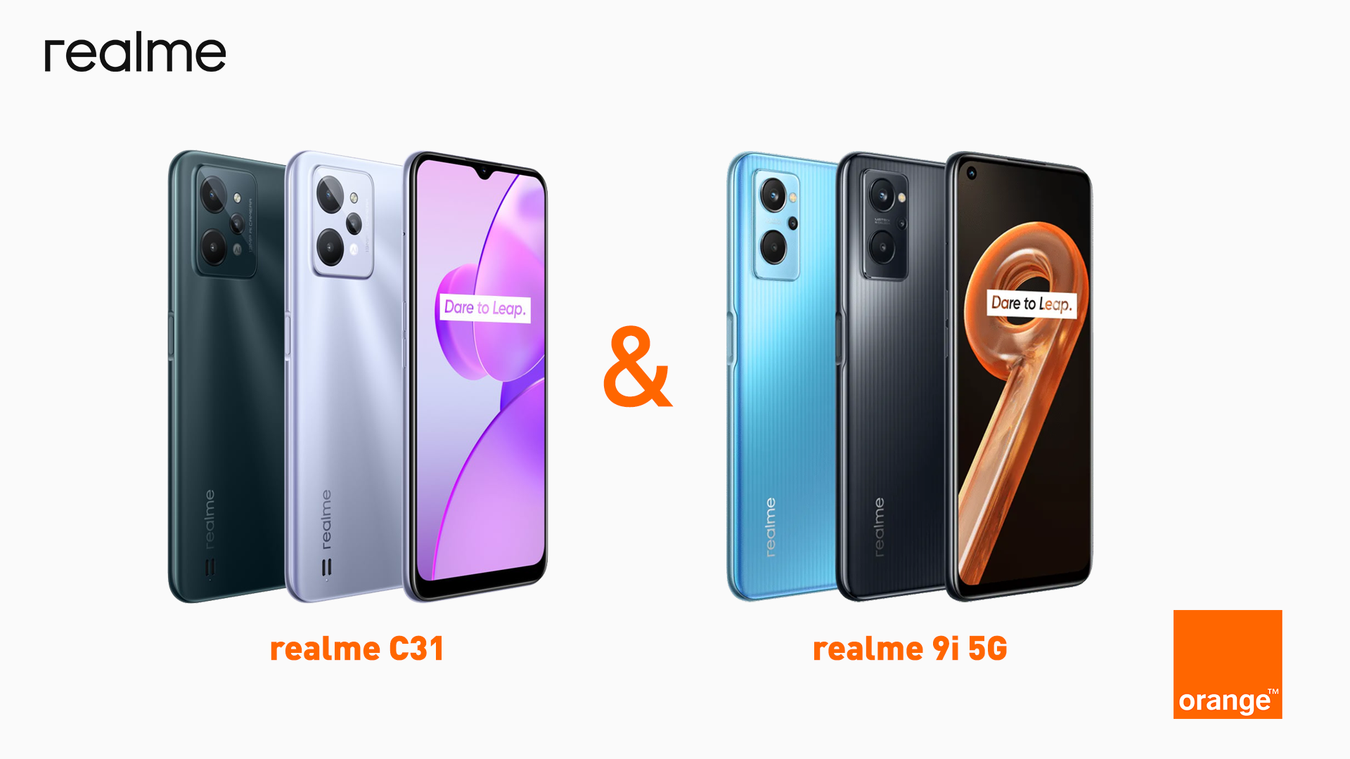 realme C31 și 9i 5G disponibile şi în oferta Orange