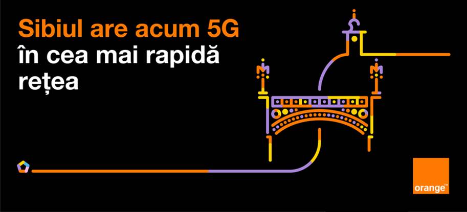 Experiența Orange 5G disponibilă de astăzi în Sibiu. Rezultatele Speedtest® Ookla® reconfirmă Orange ca cea mai rapidă rețea fixă și mobilă din țară