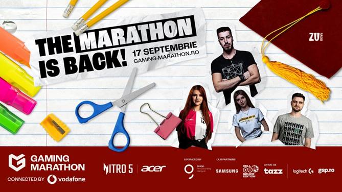 Zeci de mii de elevi și studenți participă la Gaming Marathon, sâmbătă, 17 septembrie