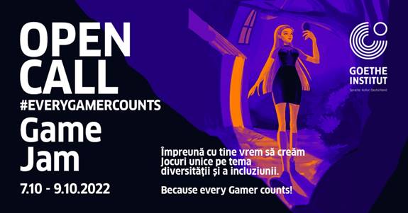 Goethe-Institut îi provoacă pe tineri să dezvolte un joc video relevant social în cadrul unui Game Jam de 48h