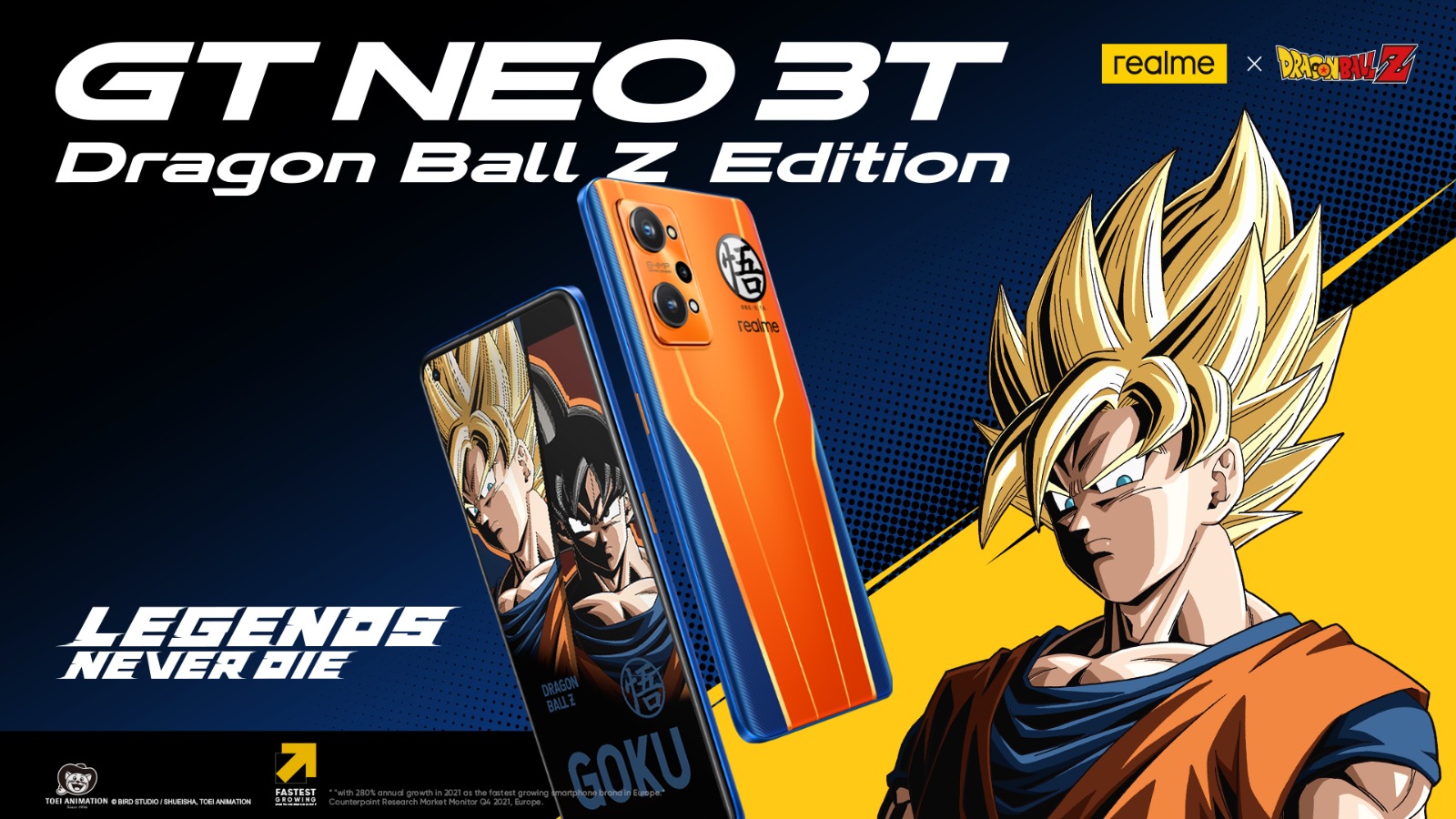 realme GT Neo 3T Dragon Ball-Z Edition este disponibil la precomandă în România