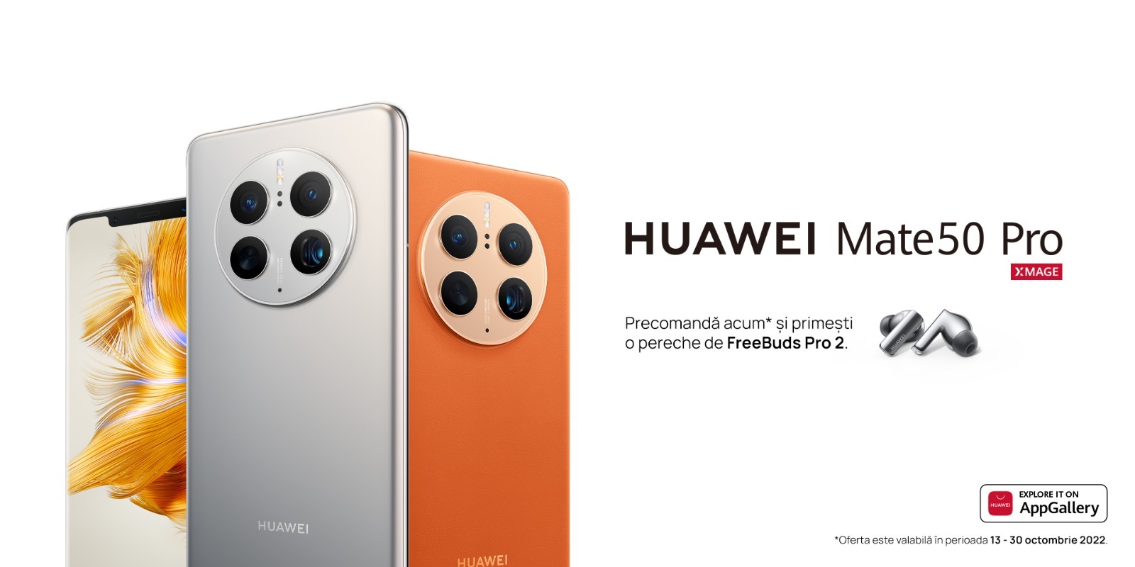Noul smartphone vârf de gamă HUAWEI Mate 50 Pro