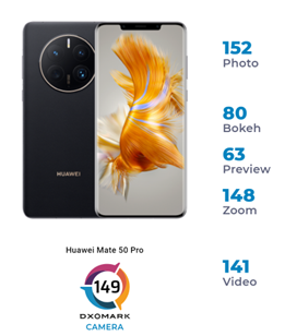 HUAWEI Mate 50 Pro ocupă nr. 1 în DXOMARK