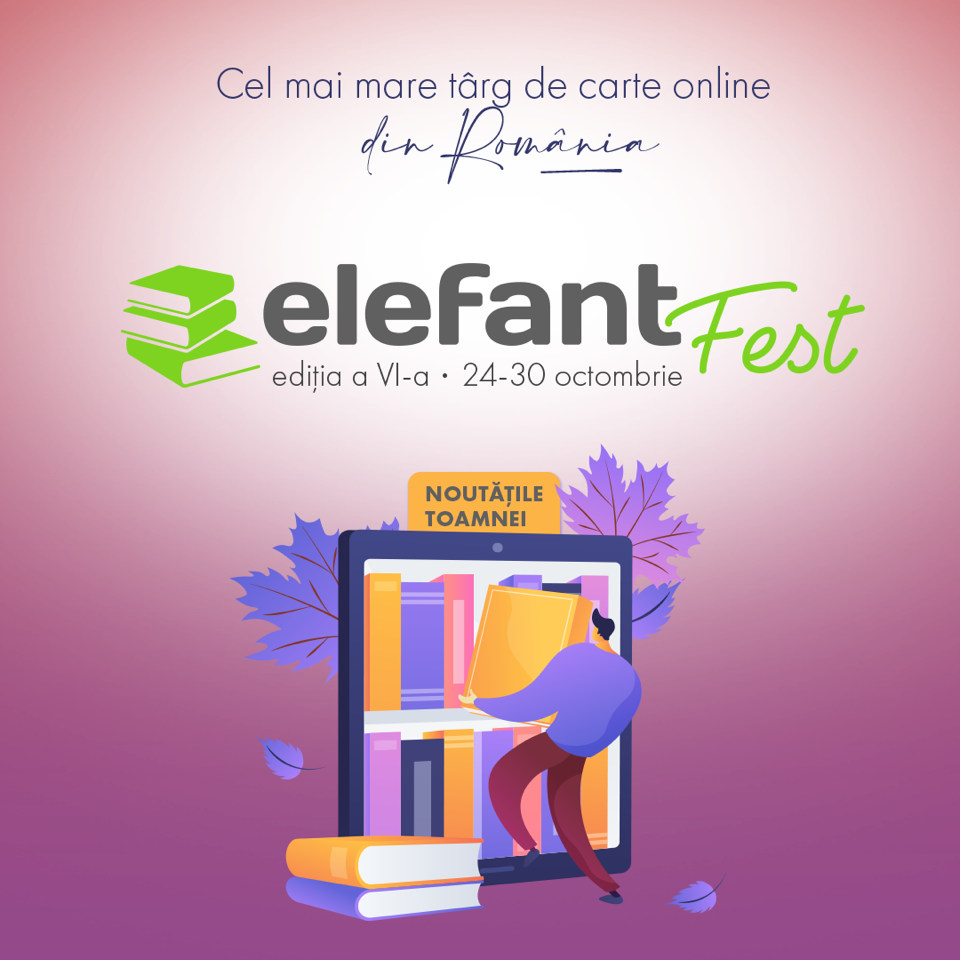 Ediția a șasea a elefantFest va avea loc în perioada 24-30 octombrie și reunește la start 50 dintre cele mai importante edituri din țară