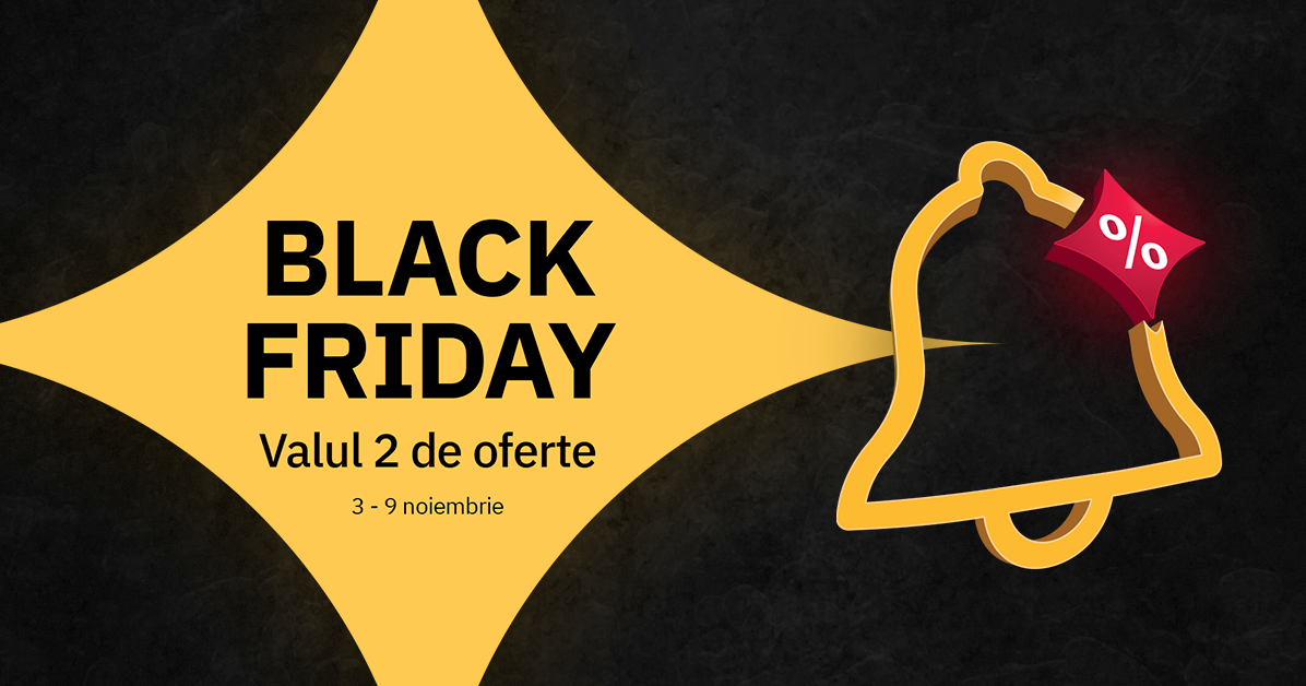 Telefoanele mobile în topul produselor cumpărate în primul val de Black Friday la Altex. Campania continuă până pe 23 noiembrie