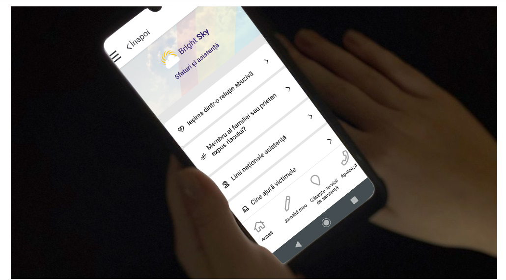 Bright Sky RO – aplicația mobilă care sprijină victimele violenței domestice, folosită de aproape 32.000 de ori din momentul lansării până în prezent