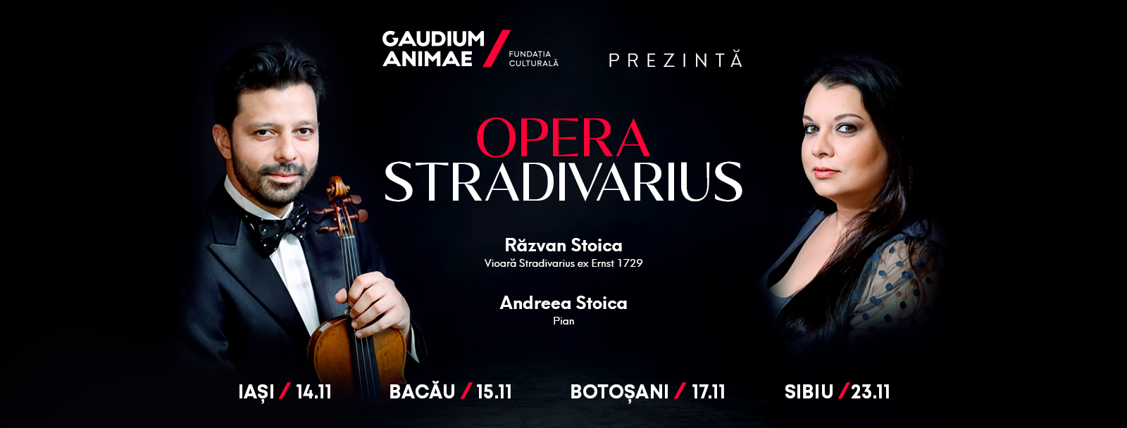 Turneul „Stradivarius Opera” la Iași, Bacău, Botoșani și Sibiu