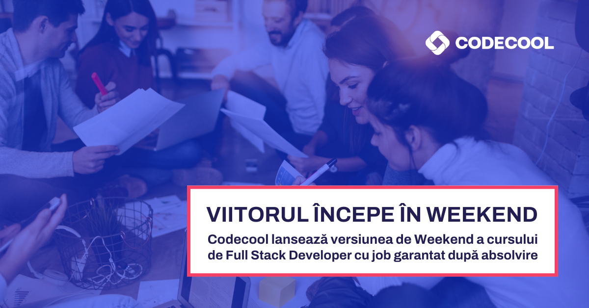 #Viitorul începe în weekend. Codecool lansează versiunea de Weekend a cursului Full Stack Developer cu job garantat după absolvire.