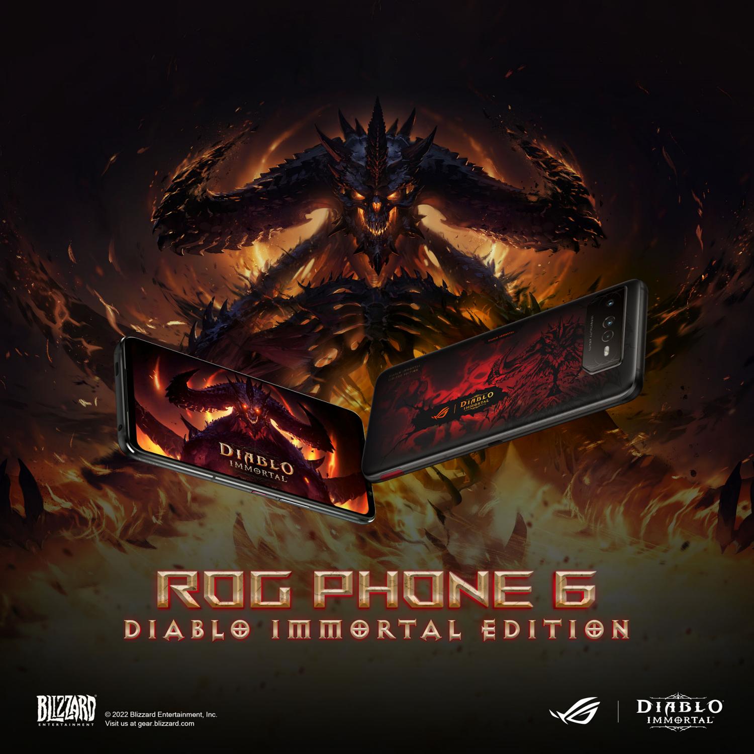Republic of Gamers și Blizzard Entertainment anunță ediția exclusivă ROG Phone 6 Diablo Immortal Edition