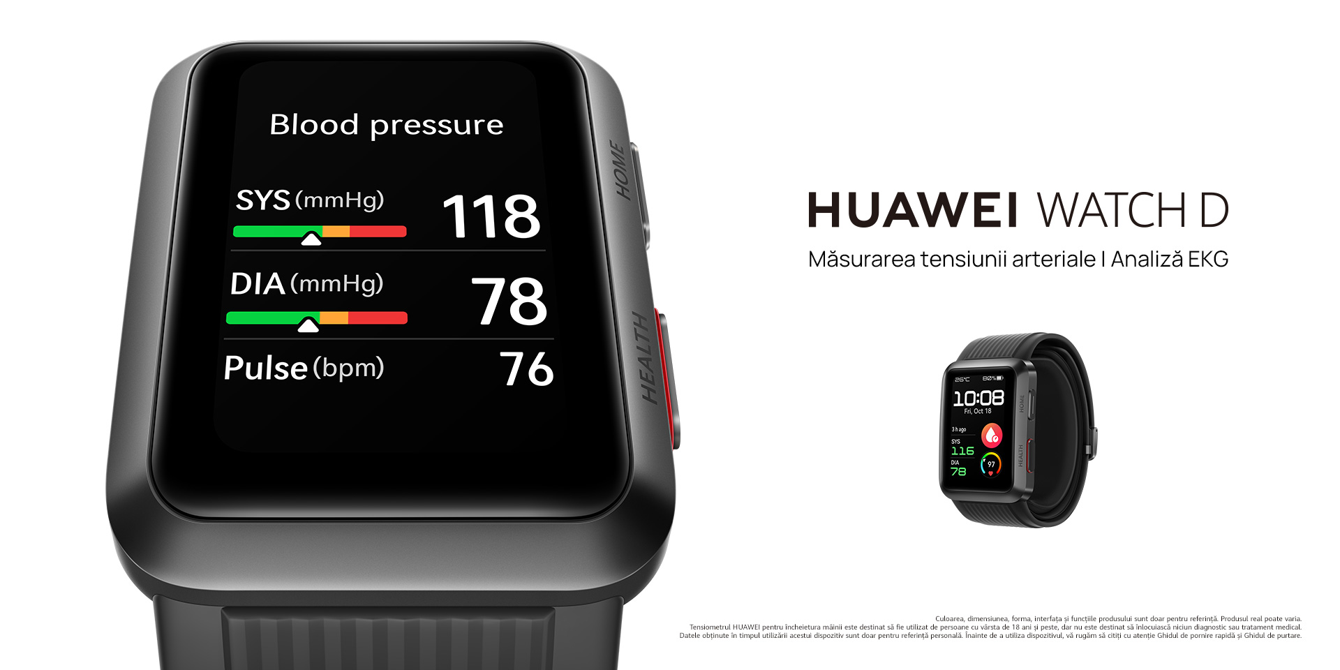 Primele smartwatch-uri HUAWEI care primesc certificare medicală în România – WATCH GT 3 Pro și WATCH D