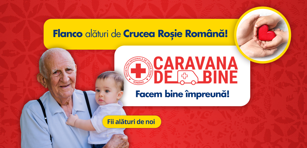 Caravana de Bine a Crucii Roșii Române repornește la drum împreună cu Flanco