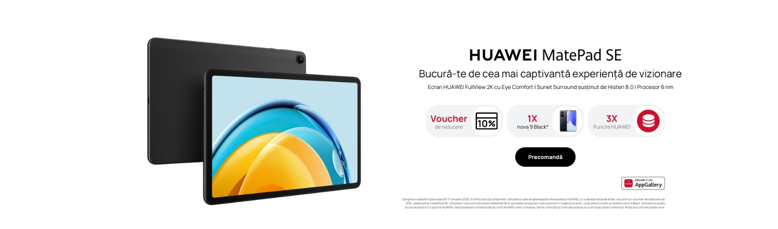 HUAWEI MatePad SE de 10,4 inchi prezintă o experiență complet nouă de divertisment la domiciliu