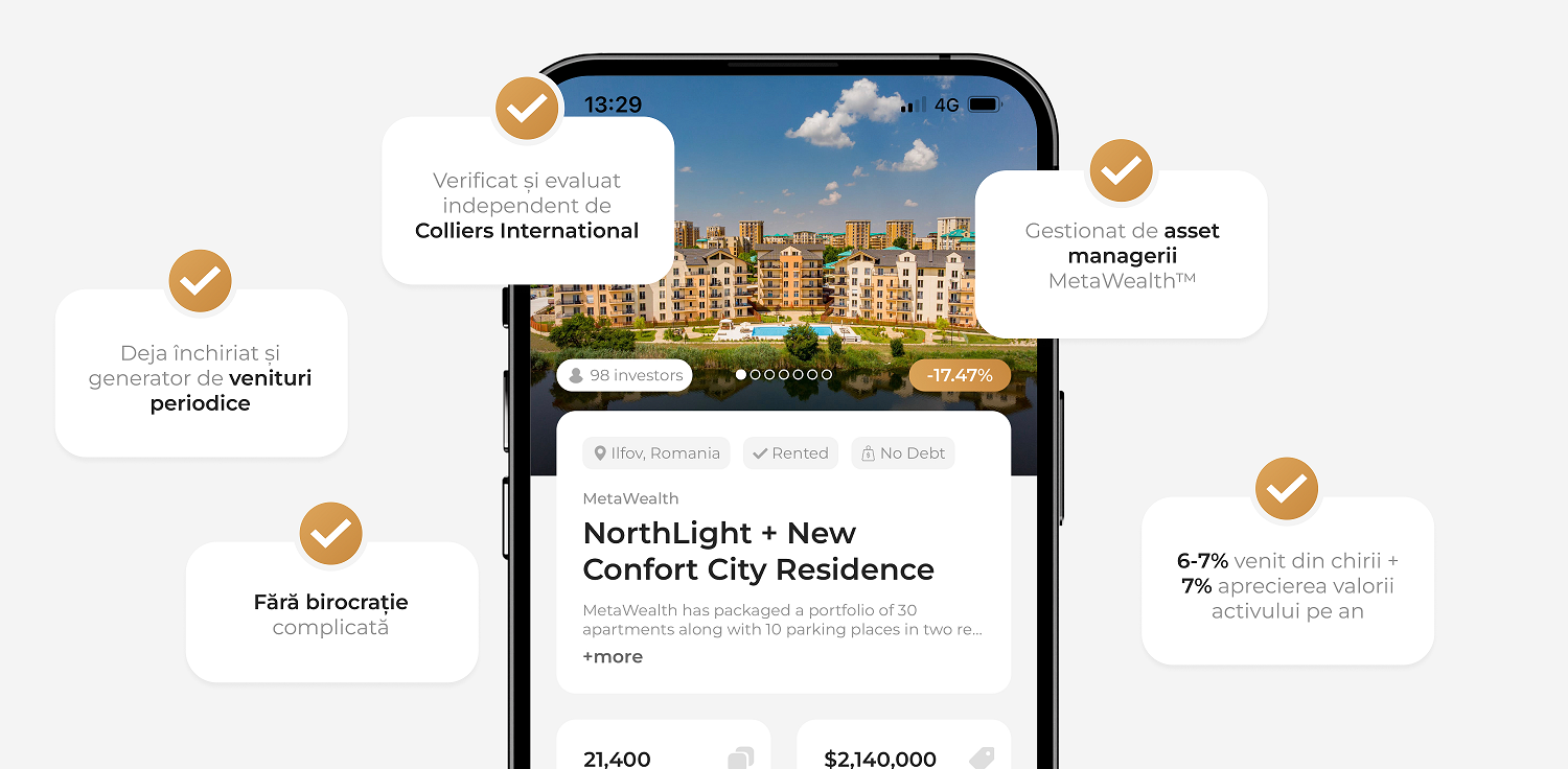 MetaWealth™, platforma revoluționară de investiții în fracțiuni din active imobiliare s-a lansat în România