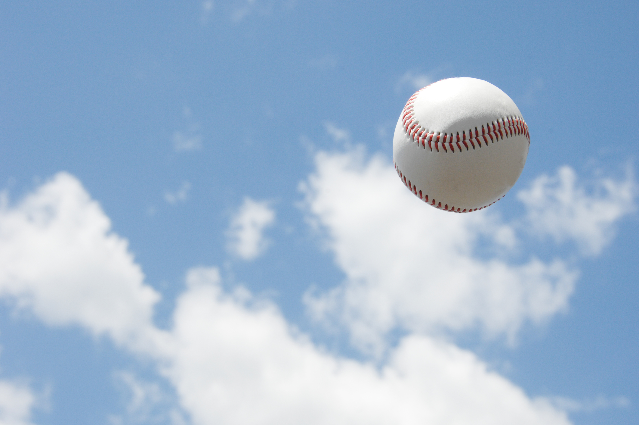 Baseball ball in the sky