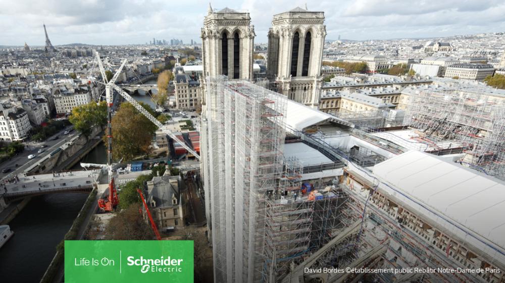Schneider Electric susține lucrările de reconstrucție și restaurare ale Catedralei Notre-Dame din Paris