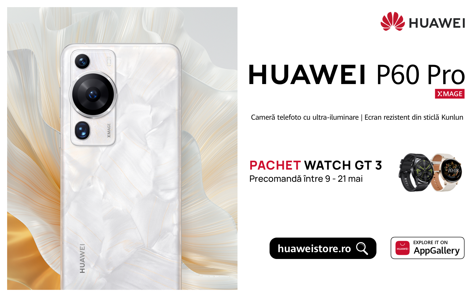 Noul flagship HUAWEI P60 Pro