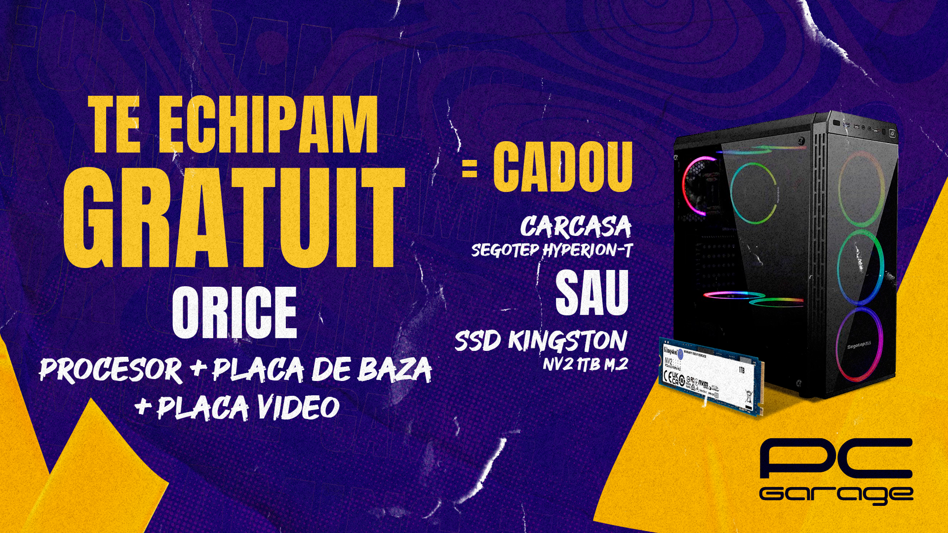 PC Garage te echipează din nou gratuit – SSD sau carcasă la alegere