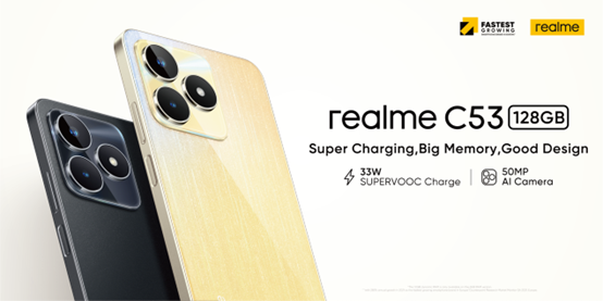 realme a lansat modelul C53 cu cameră foto de 50MP și încărcare la 33W