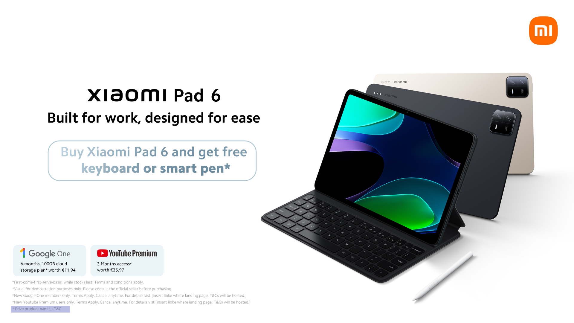 Tabletele Xiaomi Pad 6 și Redmi Pad SE disponibile alături de accesorii inteligente