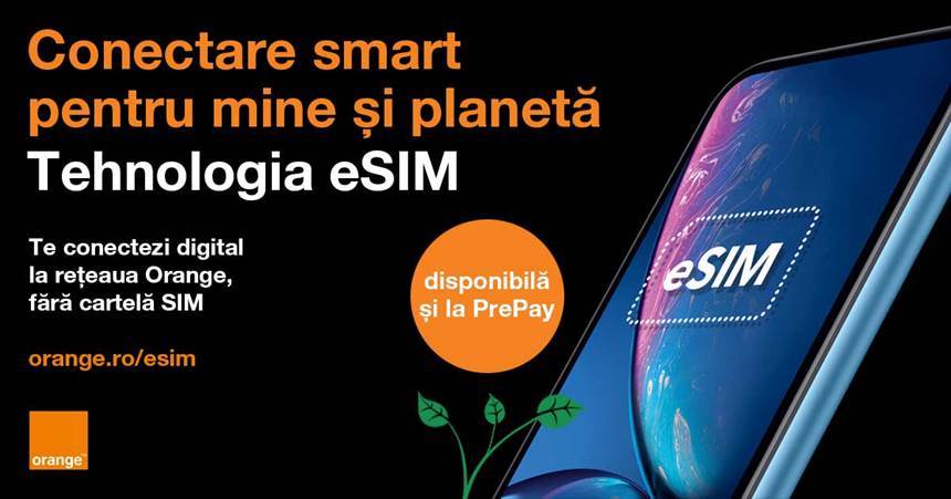 Cel mai rapid internet 5G și tehnologia eSIM devin disponibile în premieră pentru clienții Orange PrePay