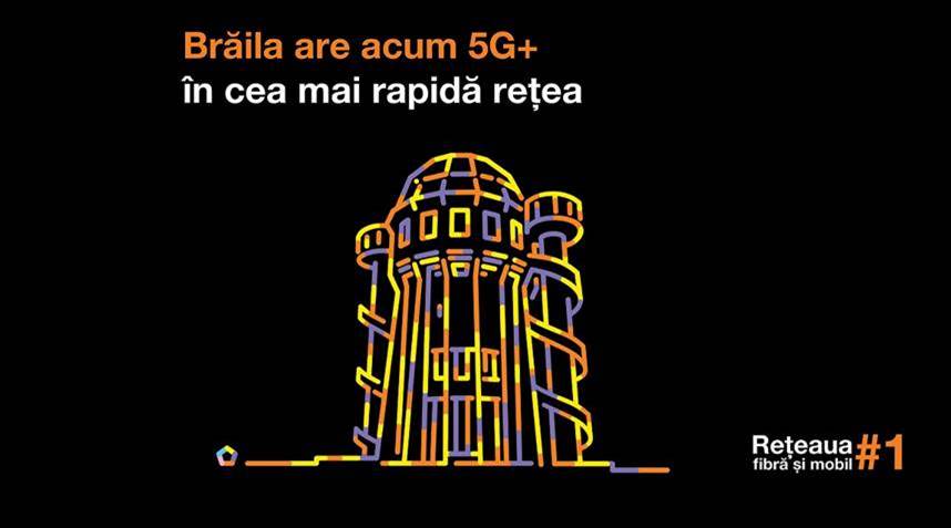 Cea mai rapidă rețea 5G de la Orange ajunge în Brăila