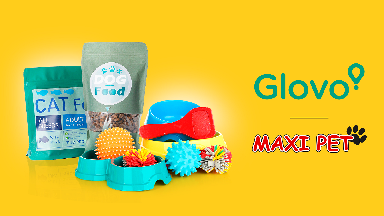 Maxi Pet este acum disponibil pe Glovo, cu livrare rapidă