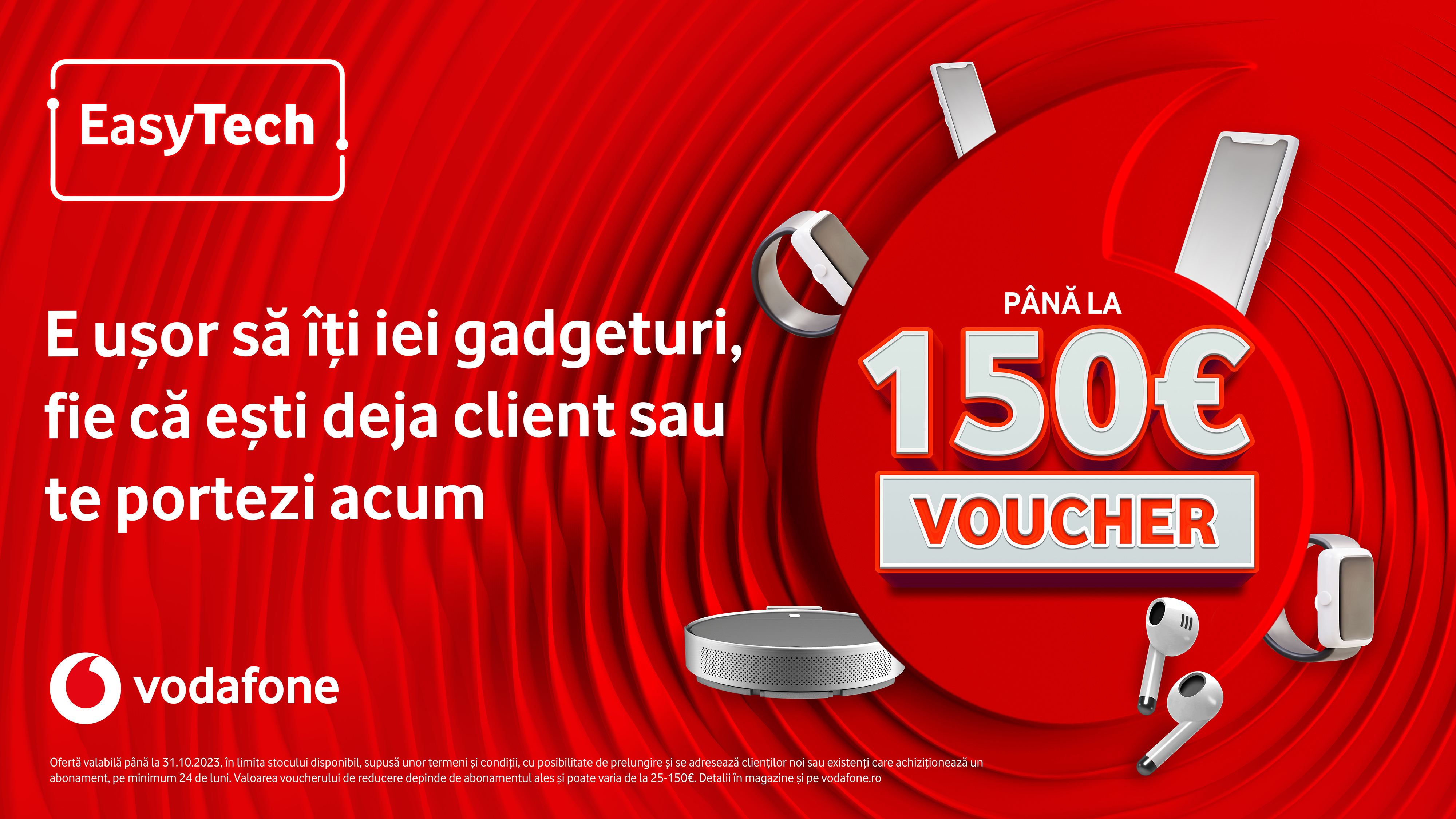 Noile abonamente de mobil Vodafone vin cu vouchere de reducere pentru telefoane și gadgeturi