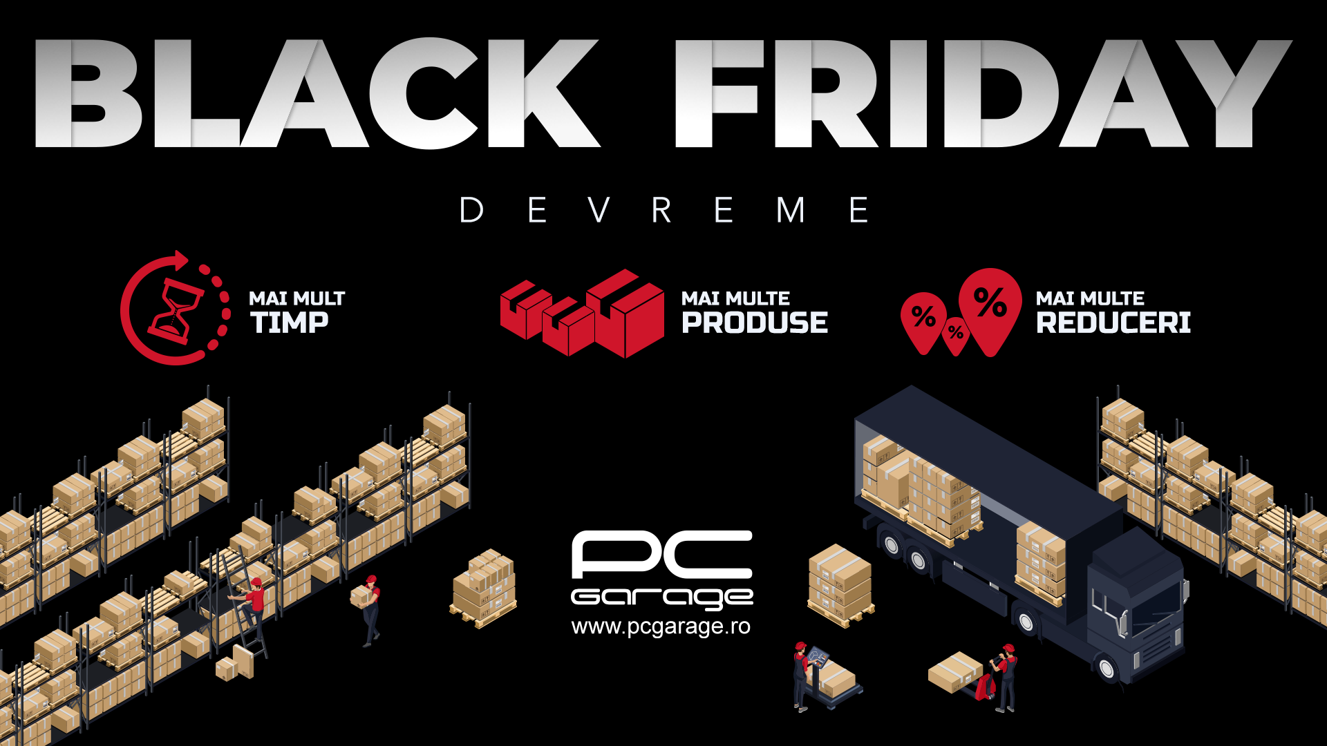 PC Garage anunță BLACK FRIDAY Devreme