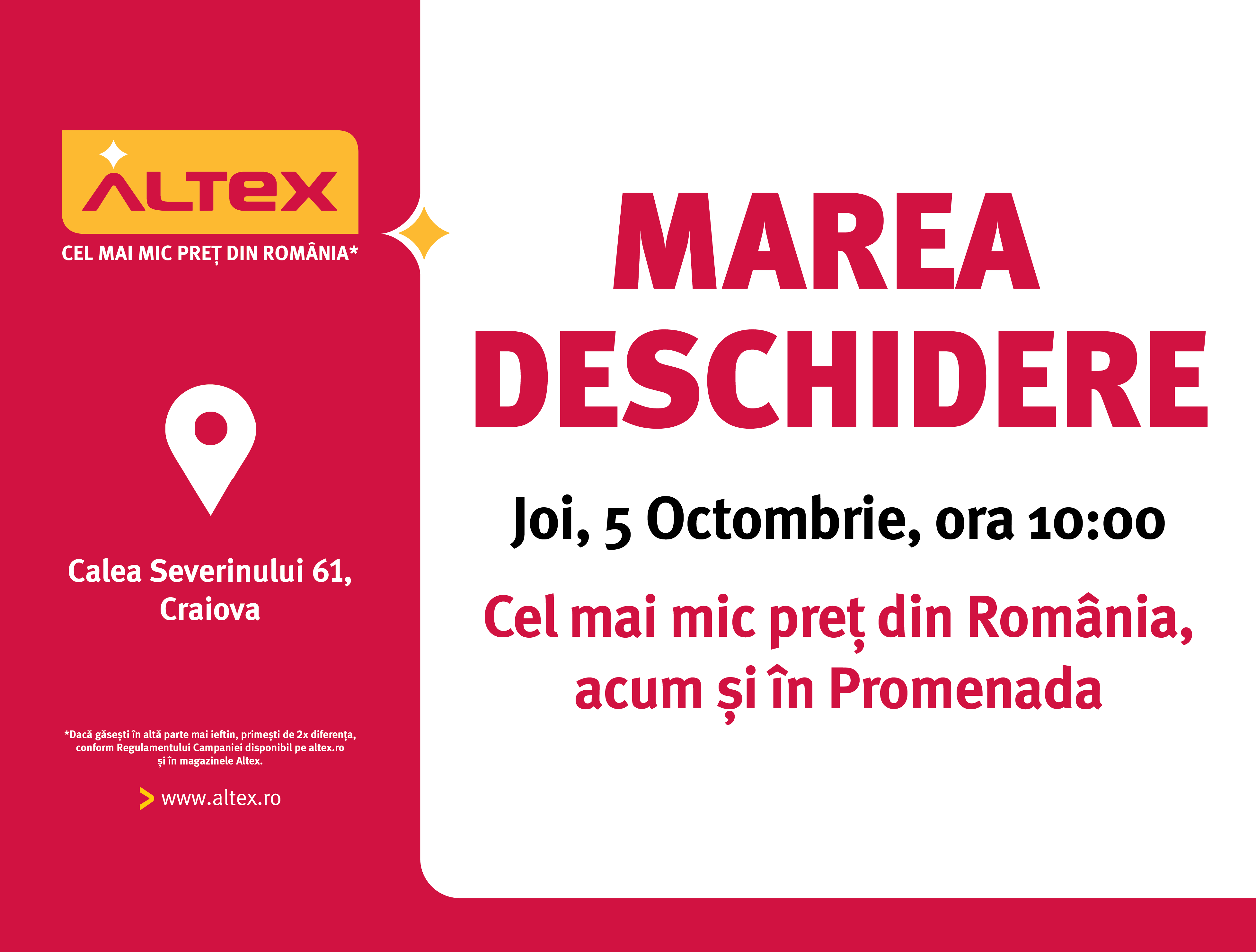 Nou magazin Altex în Craiova