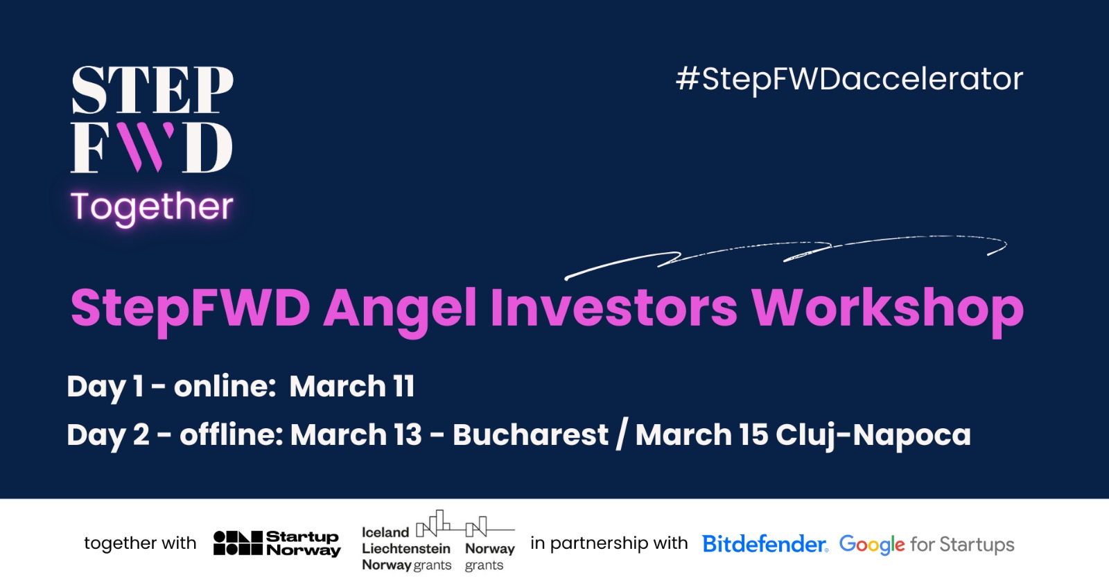 Lansare workshop-uri Angel Investors by StepFWD