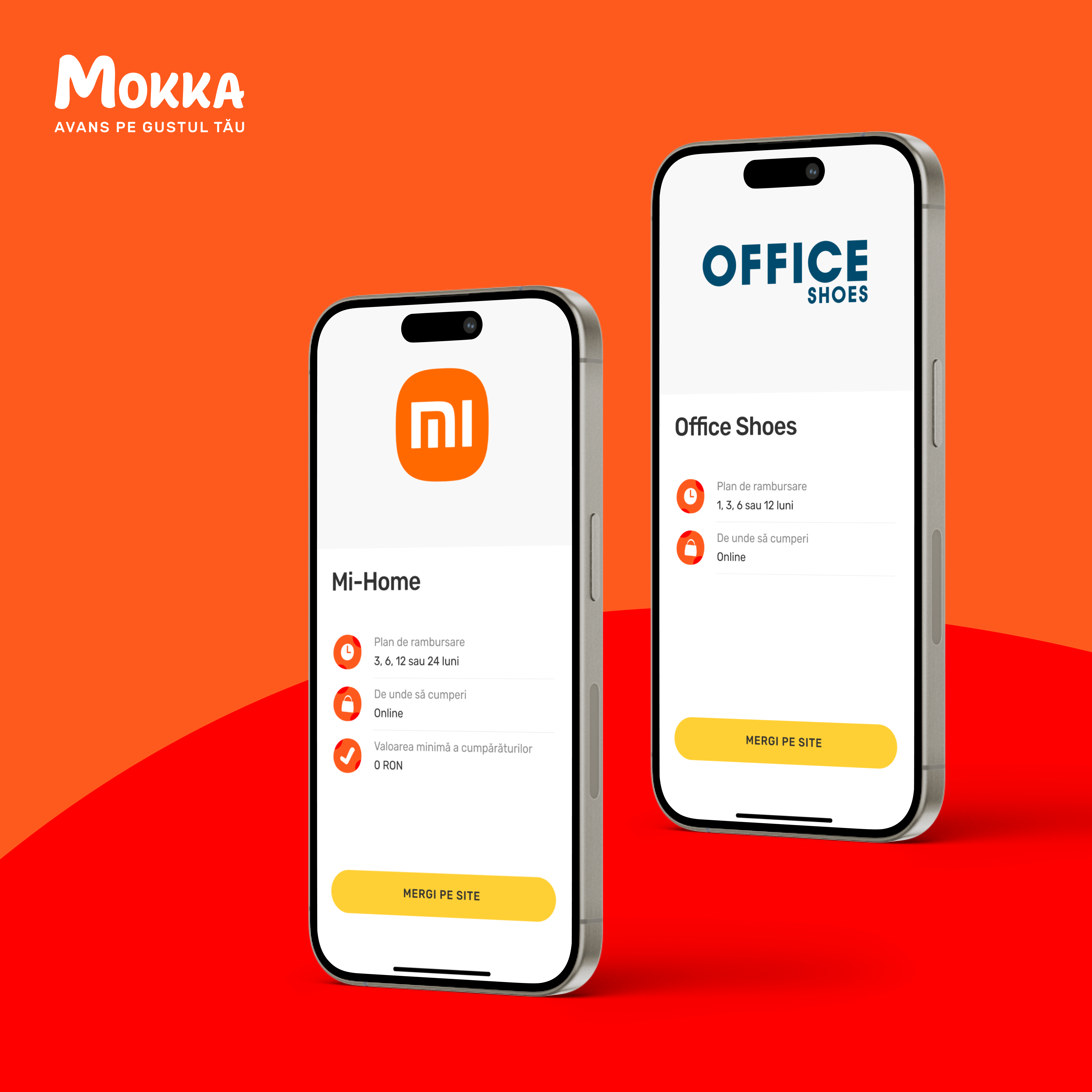 Finanțare Mokka în magazinele Office Shoes și Mi-Home Xiaomi