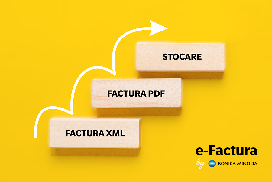 e-Factura by Konica Minolta – soluţie pentru automatizarea fluxurilor de emitere şi primire a facturilor, integrate cu sistemul ANAF