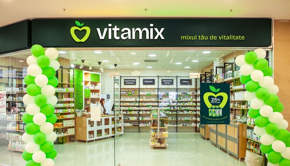 Magazinele Vitamix anunță lansarea rebrandingului magazinelor naturiste în centre one-stop-shop pentru produse sanatoase