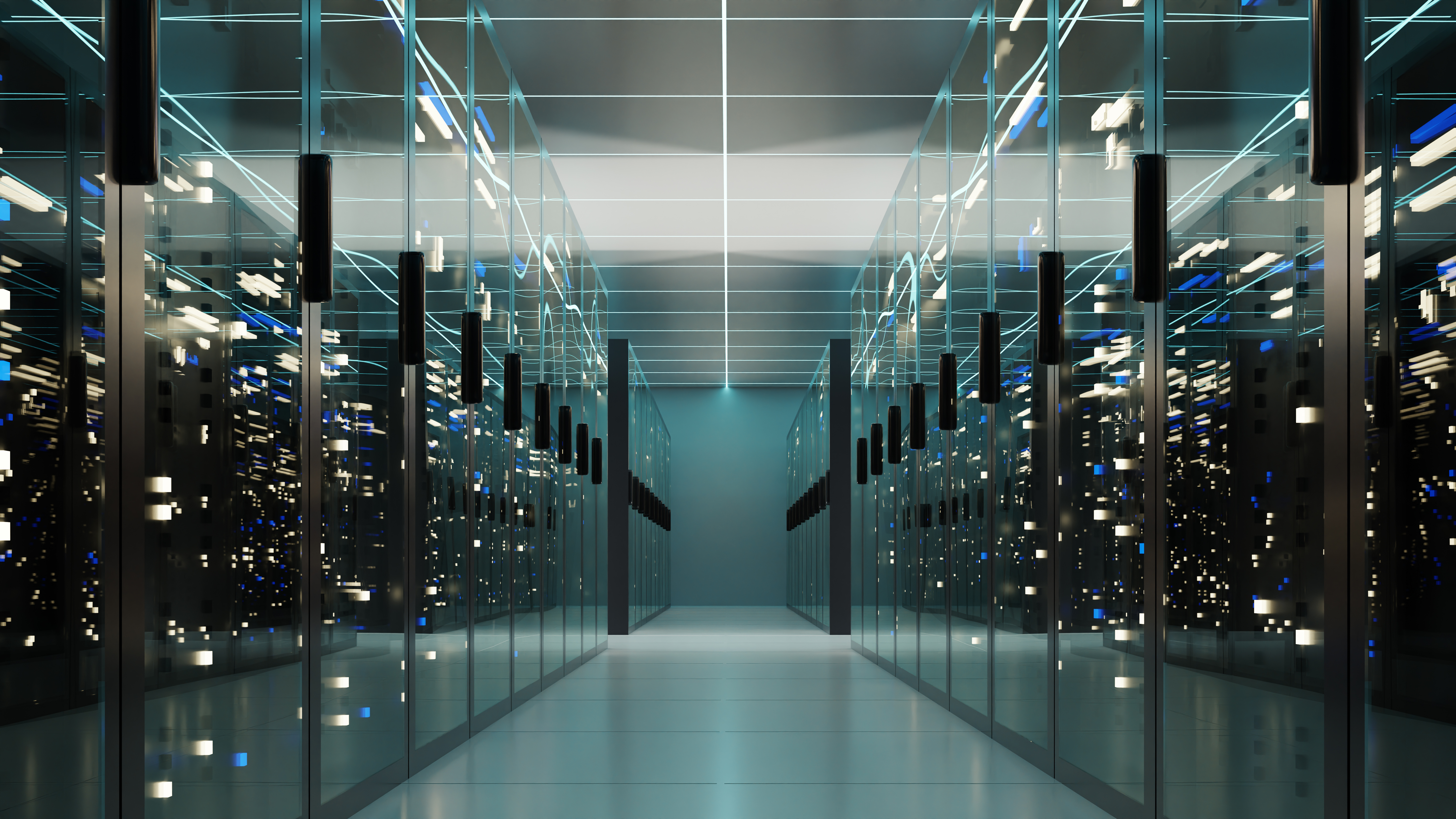 cloud or data center, 3d rendering