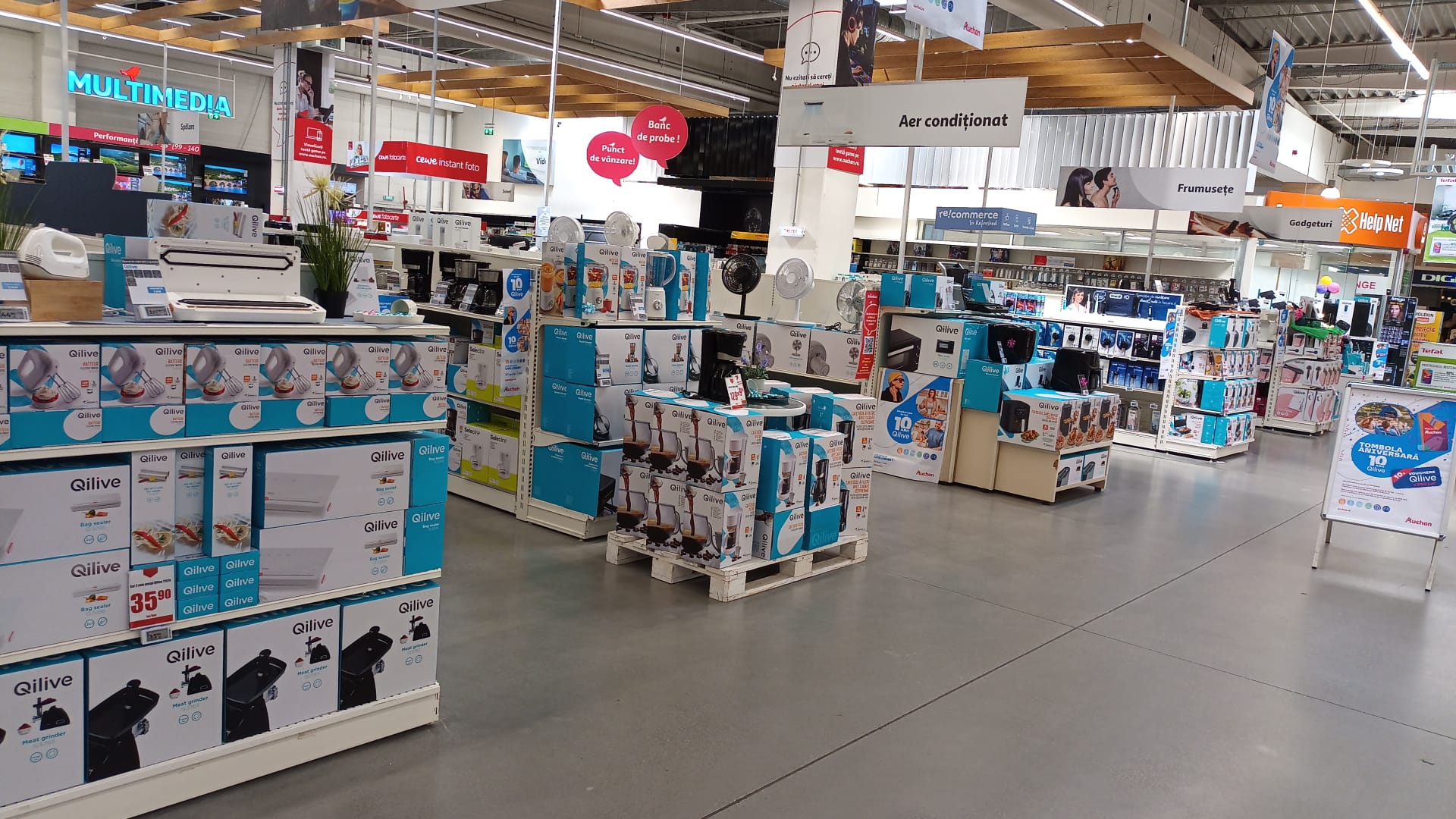 IP Auchan: 1 din 4 produse vândute din gama de electrocasnice & high-tech este marca proprie Qilive