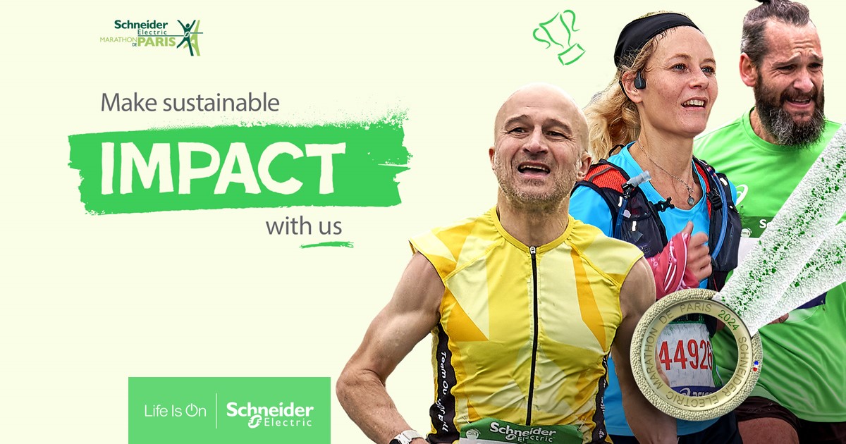 Implicarea Schneider Electric la Maratonul de la Paris continuă să aibă un impact pozitiv asupra societății