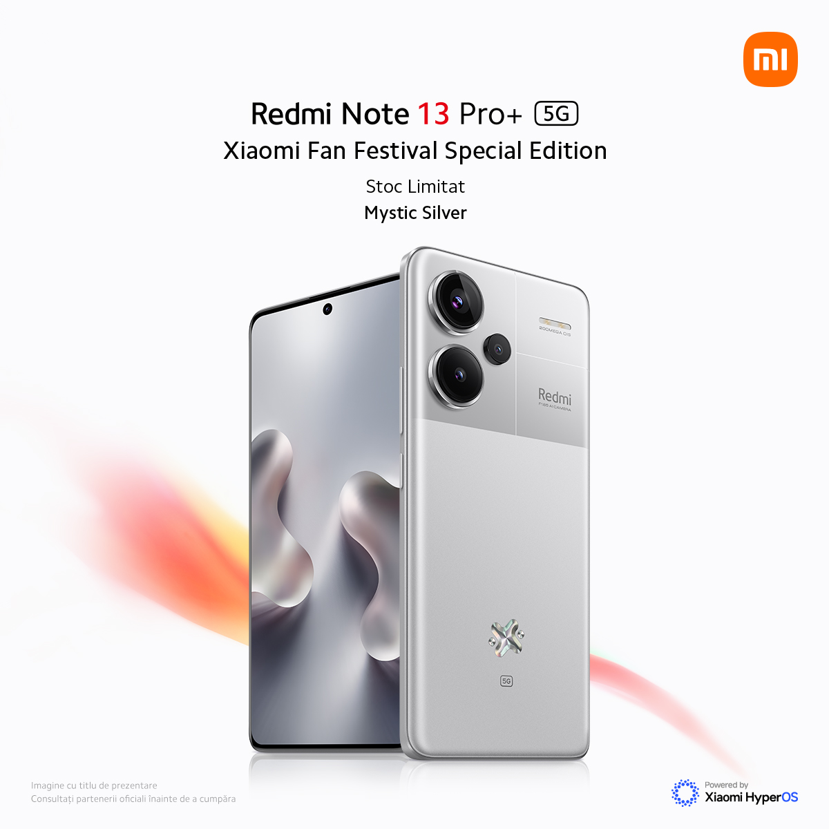 Xiaomi prezintă noul Redmi Note 13 Pro+ 5G în varianta Mystic Silver și o serie de activări speciale, în cadrul The Color Run