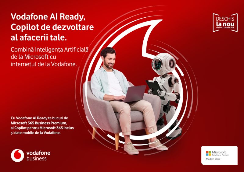 Achiziționează acum pachetul Vodafone AI Ready, cu facturare lunară