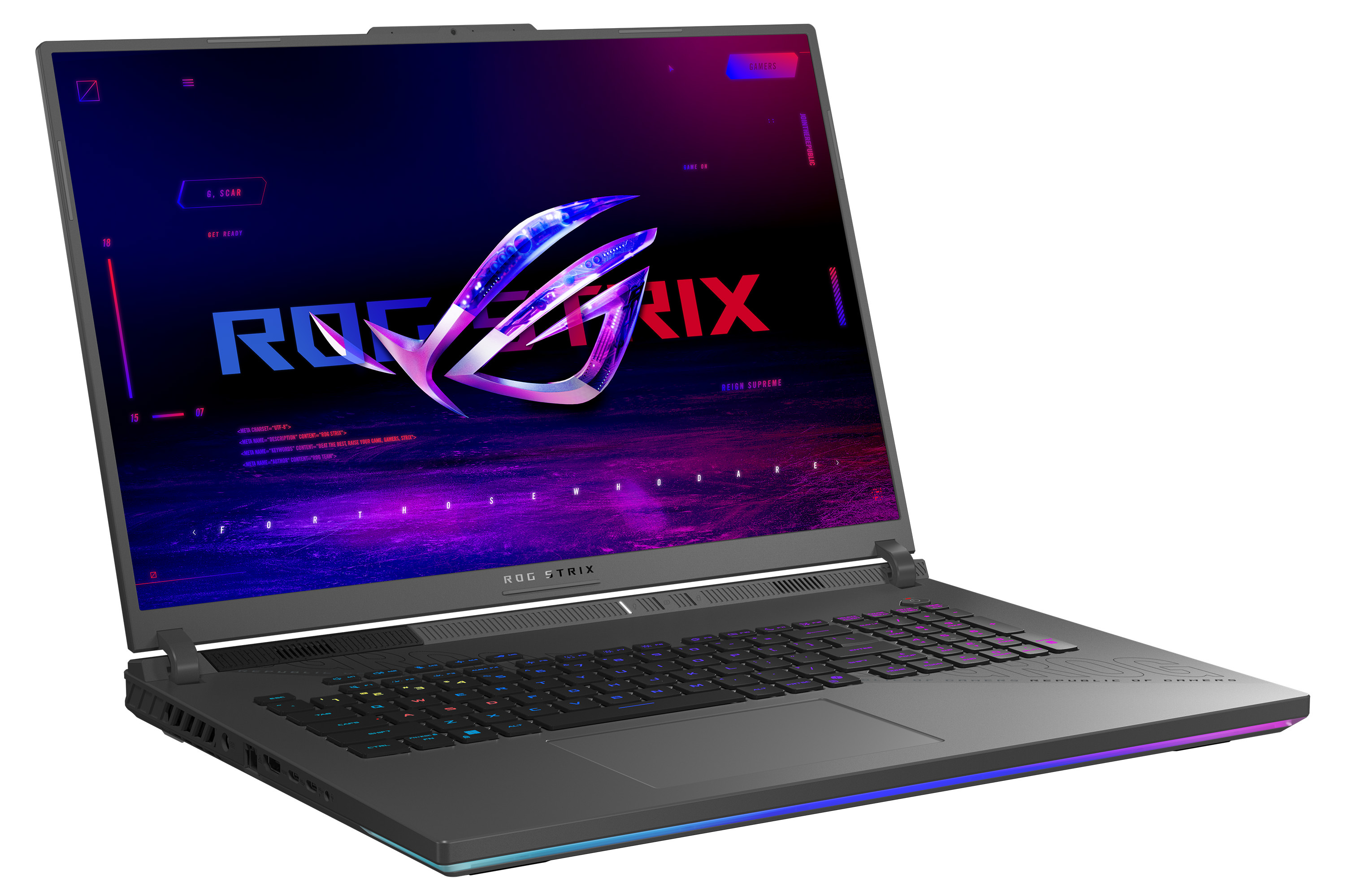 off_center_shot_of_the_front_of_the_strix_g18__g814___with_the_rog_fearless_eye_logo_on_screen