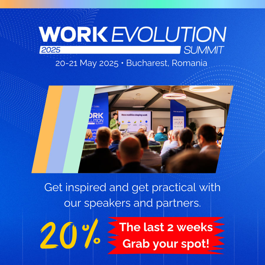 Work Evolution Summit revine pe 20-21 mai – hai să vorbim despre viitorul muncii!