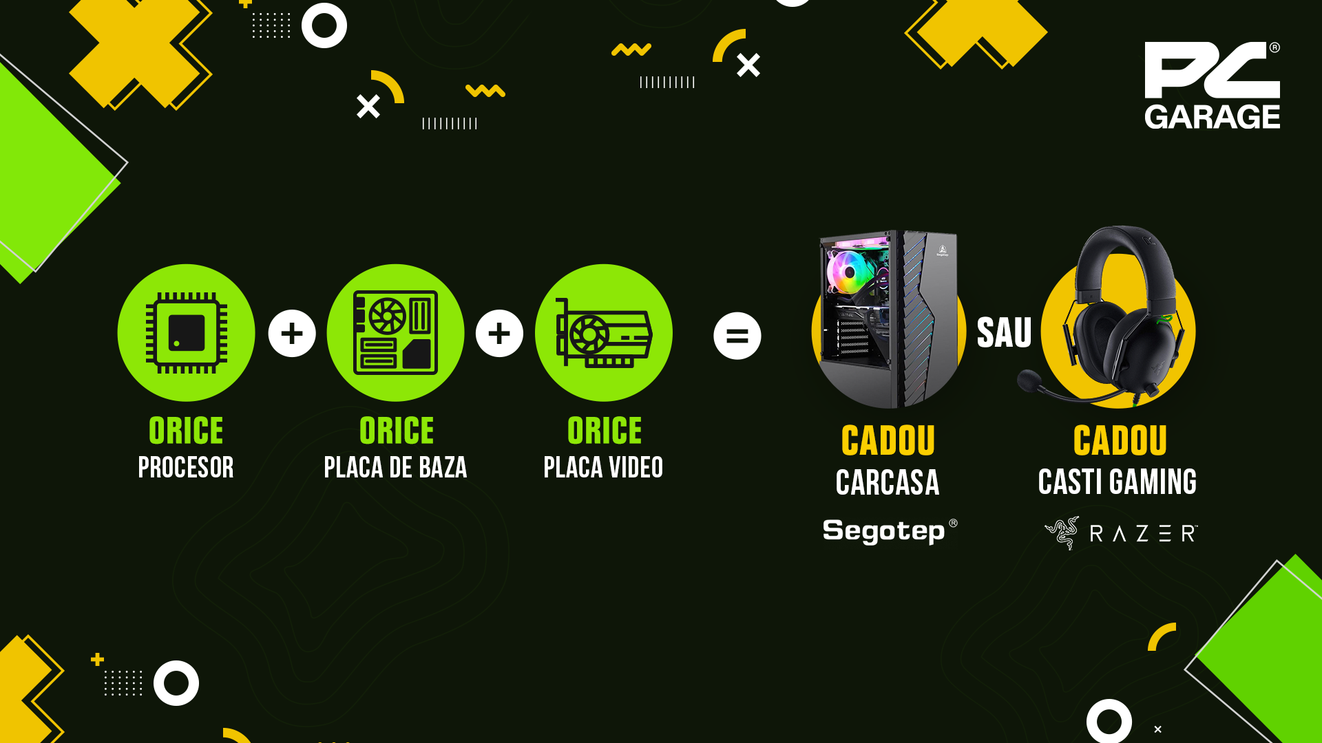 PC Garage te echipează gratuit – căști Razer Blackshark V2X sau carcasă Segotep Nova V1 Black