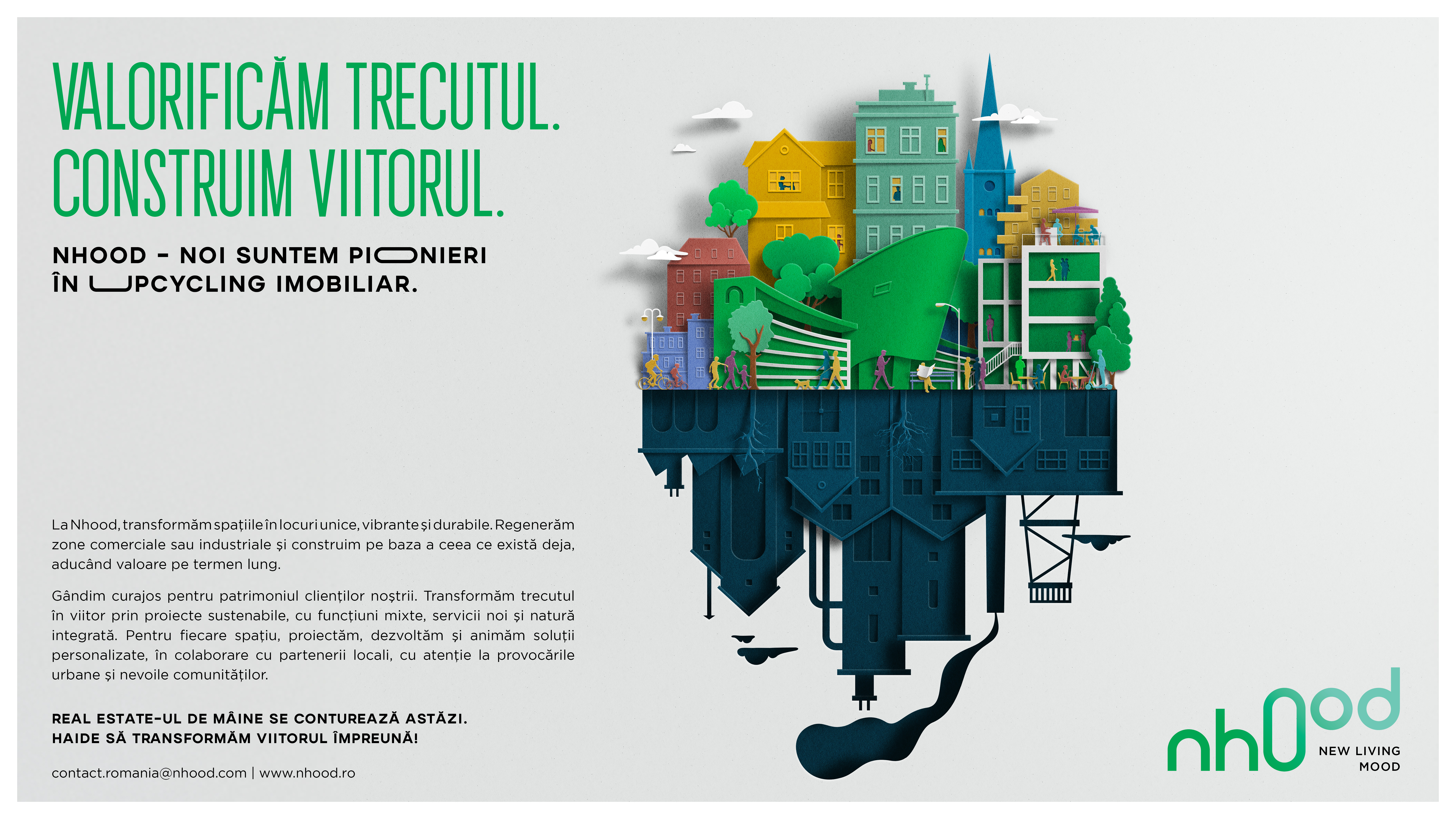 Nhood România transformă spațiile abandonate sau subutilizate în proiecte comunitare active prin upcycling imobiliar