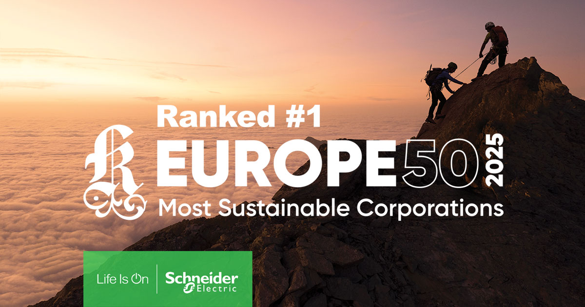 Schneider Electric desemnată cea mai sustenabilă companie din Europa de către Corporate Knights