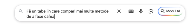 Căutările Google în Modul AI, disponibile în România