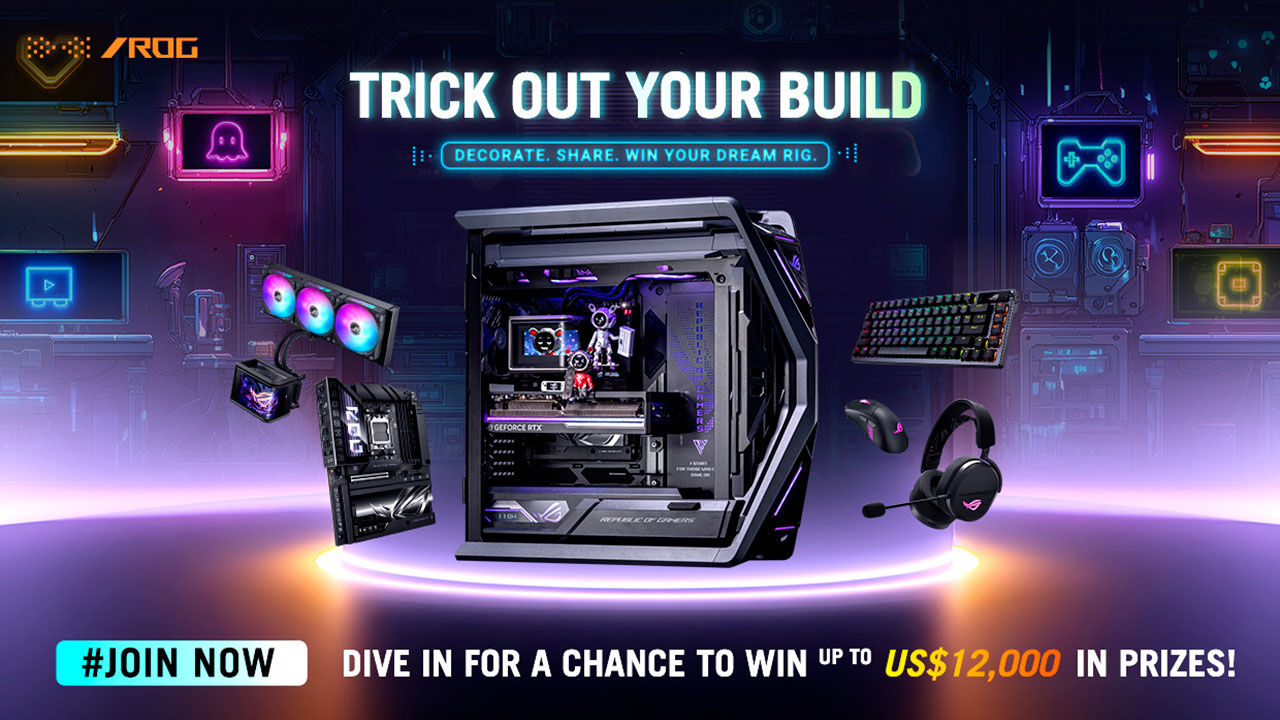 ASUS invită jucătorii să participe la concursul global „Trick Out Your Build Giveaway”