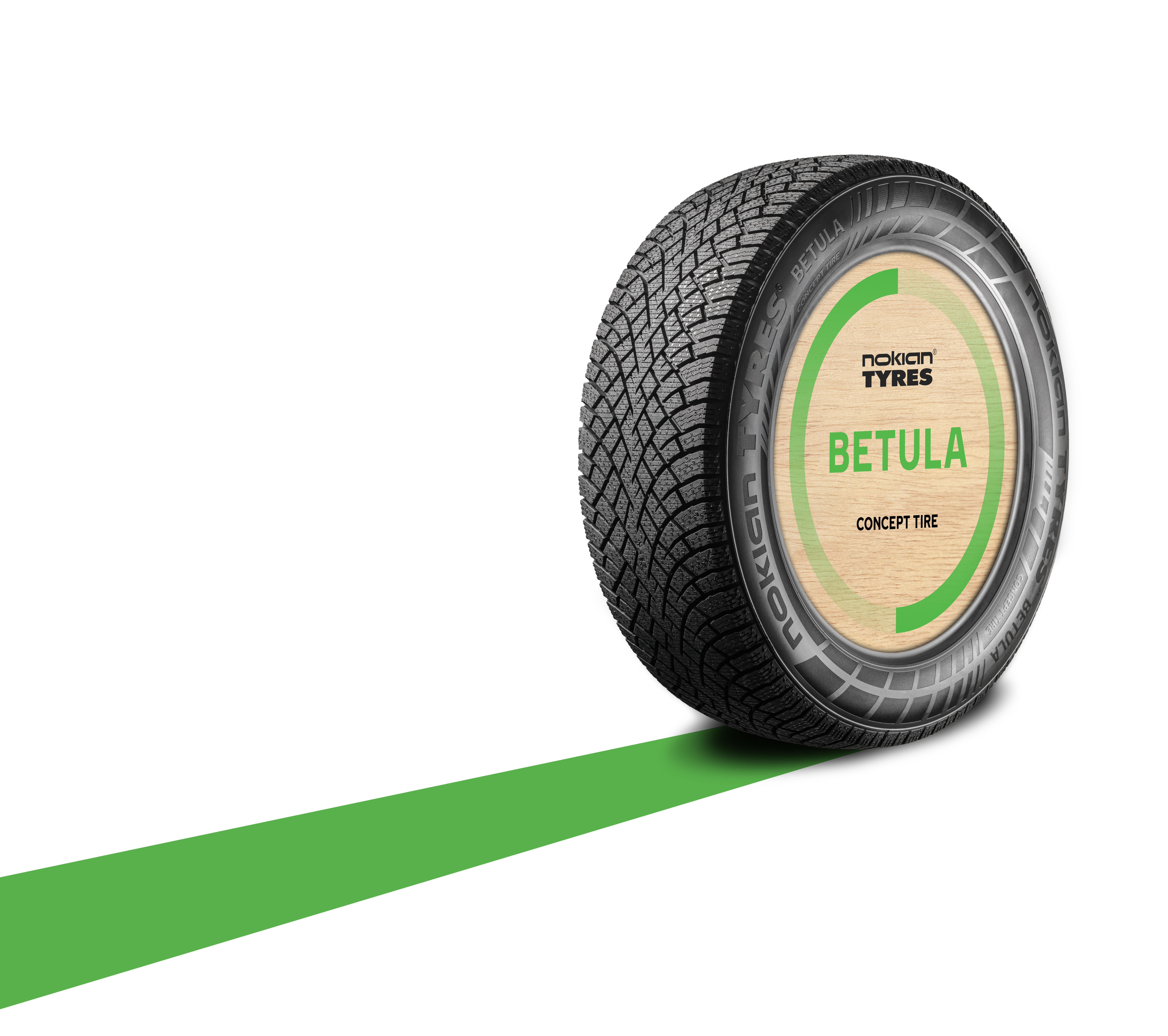 Anvelopa conceptuală Nokian Tyres Betula conține materie primă obținută din resturi de scoarță de mesteacăn