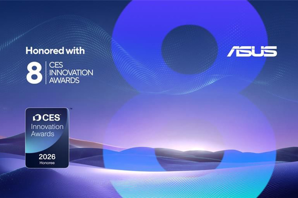 ASUS a câștigat opt premii pentru inovație la CES 2026
