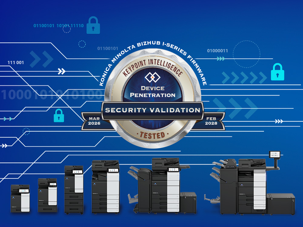 Konica Minolta bizhub i-Series obține certificarea „Security Validation Seal” din partea Keypoint Intelligence