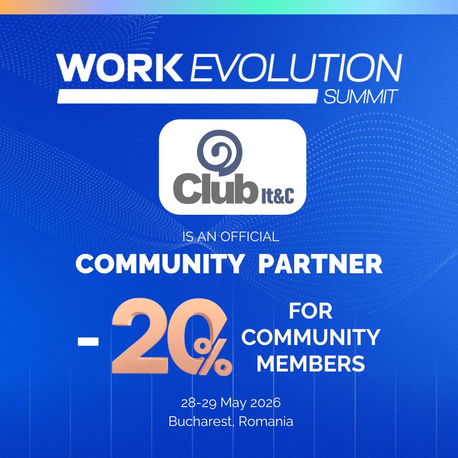 A mai rămas o lună pana la Work Evolution Summit 2026!